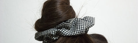 Elastico per capelli modello scrunchie, accessori per capelli made in Italy